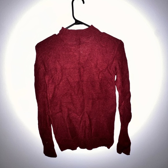 DYNAMITE BURGUNDY SWEATER - Picture 5 of 5